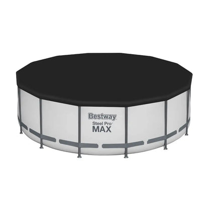 Bestway Swimming Pool 427x427x122cm Steel Frame Above Ground Pools Round Filter Pump Ladder