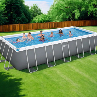 Bestway Swimming Pool 640x274x132cm Steel Frame Above Ground Pools Filter Pump Ladder 19281l