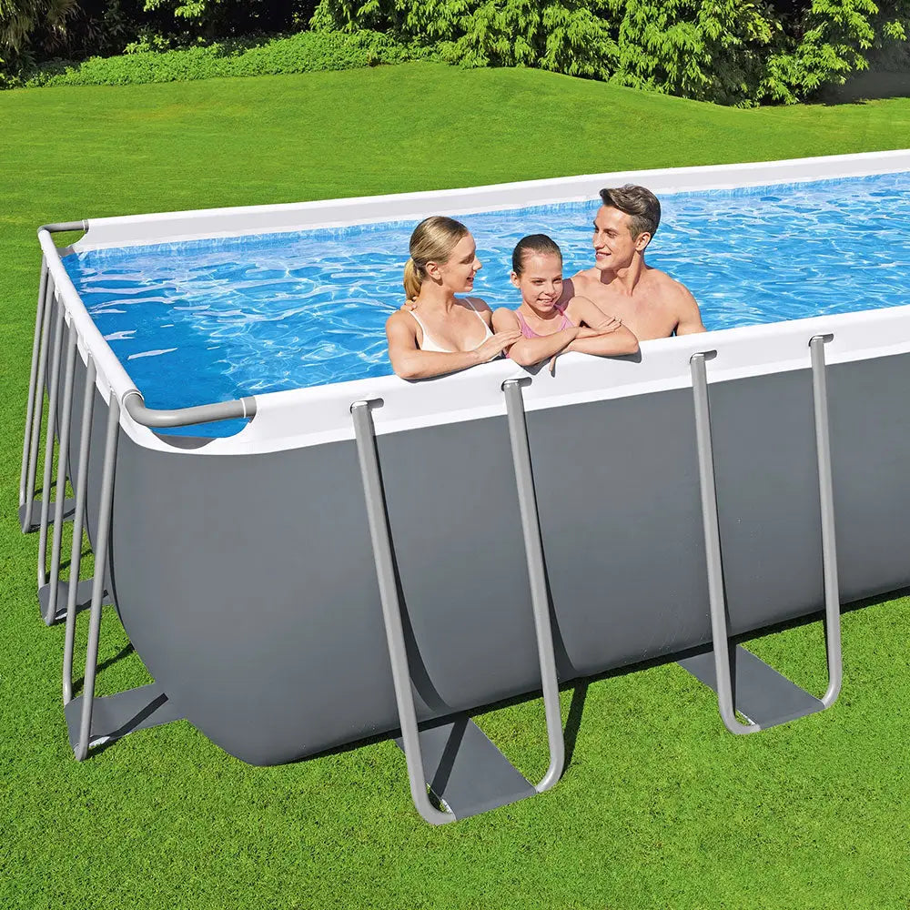 Bestway Swimming Pool 732x366x132cm Steel Frame Above Ground Pools Ladder 30045l
