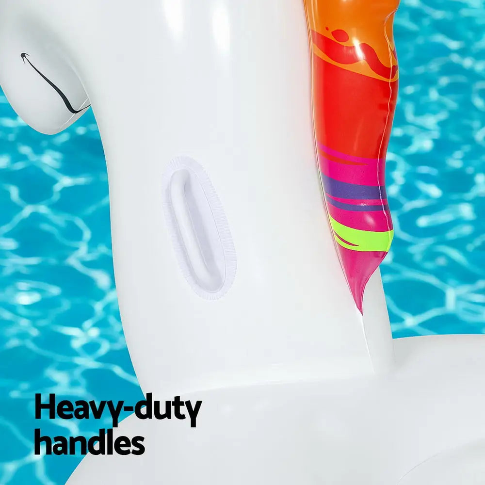 Bestway Unicorn Float Rider Inflatable Ride on Floating Pool Lounger 224x156cm