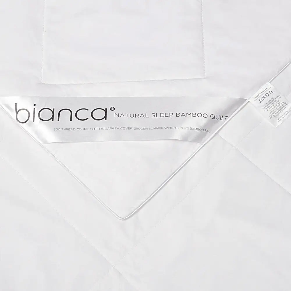 Bianca 250gsm Natural Sleep Bamboo Summer Quilt Super King