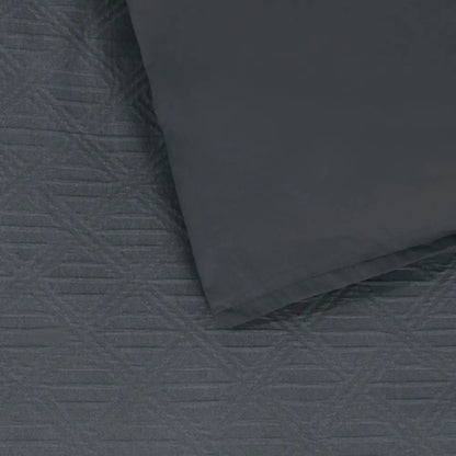 Bianca Hallston Charcoal Pre-washed Cotton Quilt Cover Set King