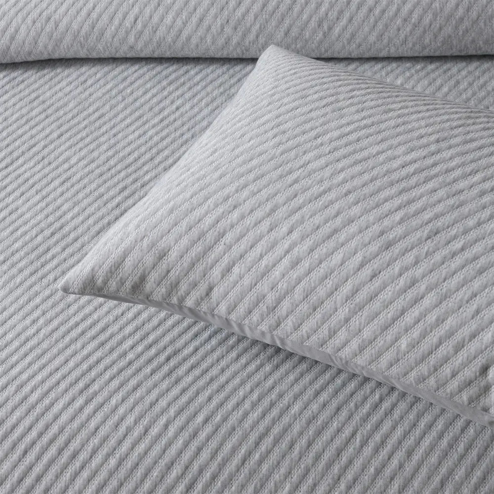 Bianca Pesaro Grey Polyester Cotton Quilt Cover Set King