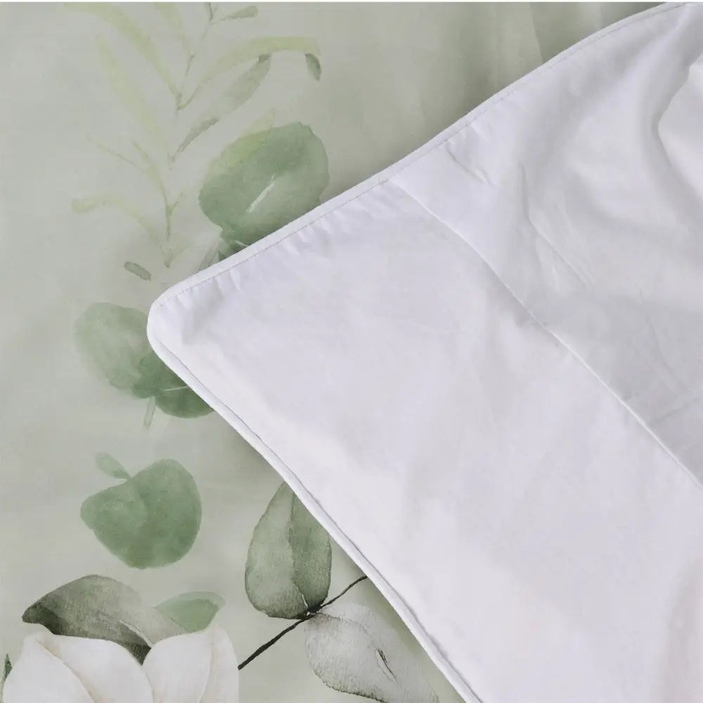 Bianca Salisbury Sage Floral Cotton Sateen Quilt Cover Set Queen