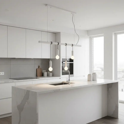 Bikkel 4 Lights Pendant Light - White