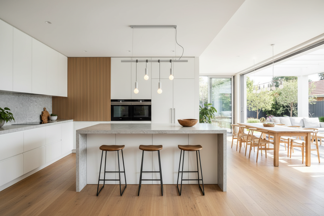 4-Light Pendant Light White Adjustable Cord