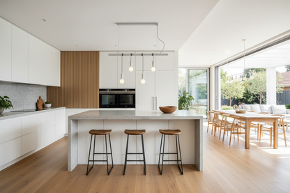 4-Light Pendant Light White Adjustable Cord