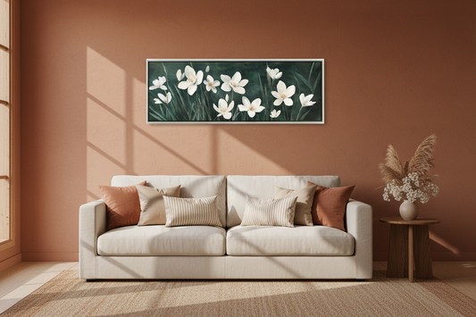 floral wall art 150x50cm australia