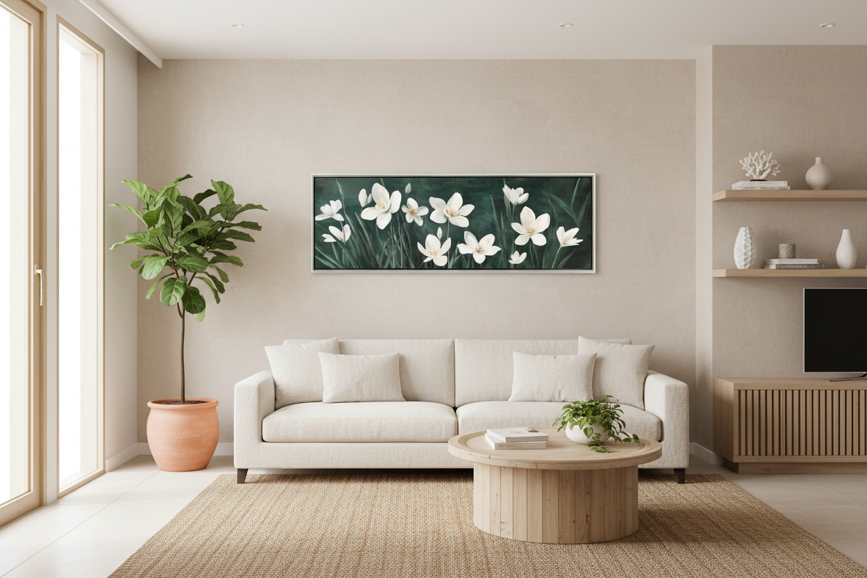 horizontal wall decor australia floral