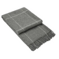 Brighton Throw - 100% Nz Wool - Grey Striped