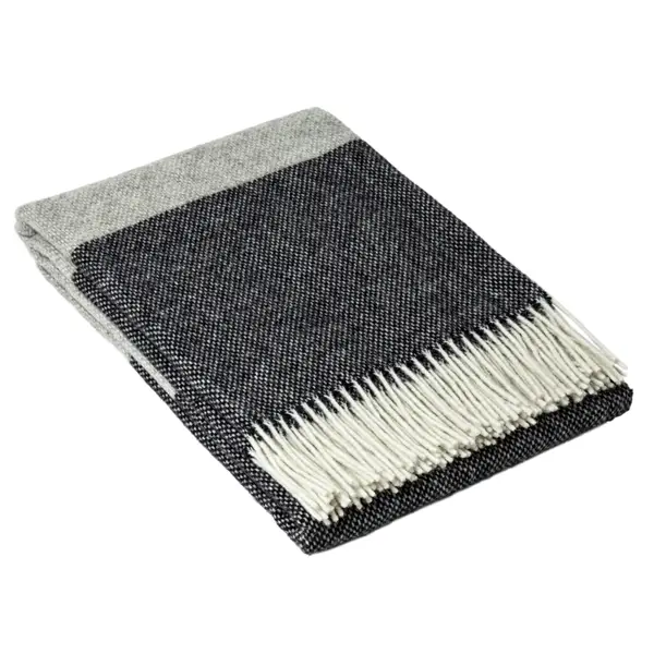 Brighton Throw - 100% Nz Wool - Monochrome