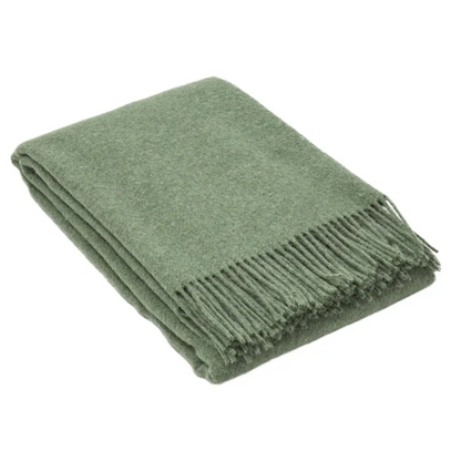 Brighton Throw - 100% Nz Wool - Sage