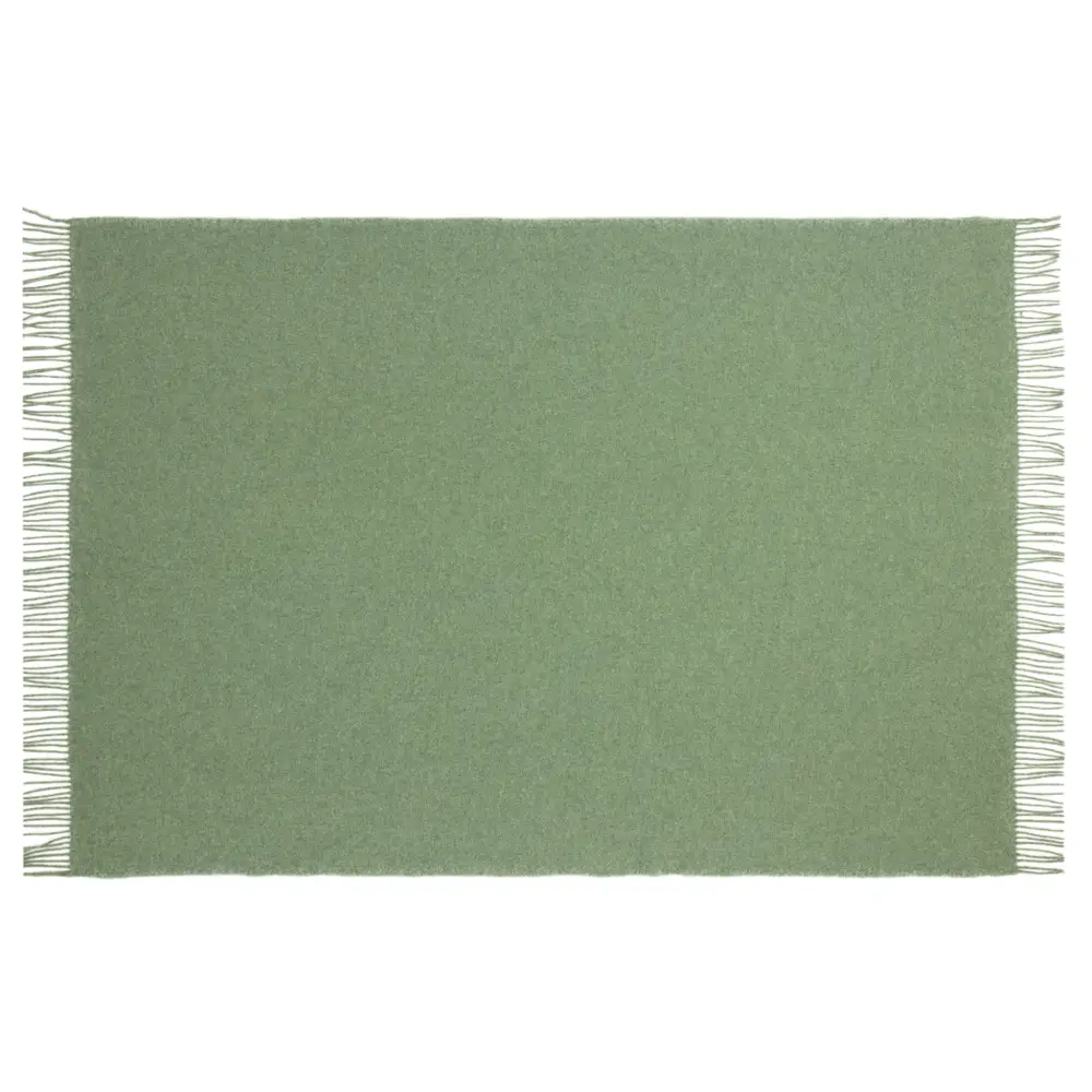 Brighton Throw - 100% Nz Wool - Sage