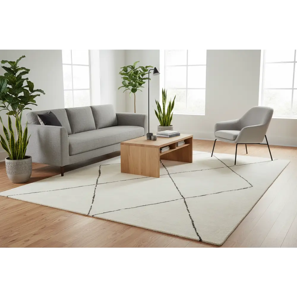 Broadway 931 Ivory by Rug Culture-290x200cm - Rectangle