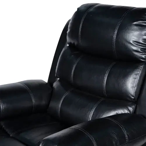 Chelsea 2r Seater Finest Leatherette Recliner Feature Console Led Light Ultra Cushioned
