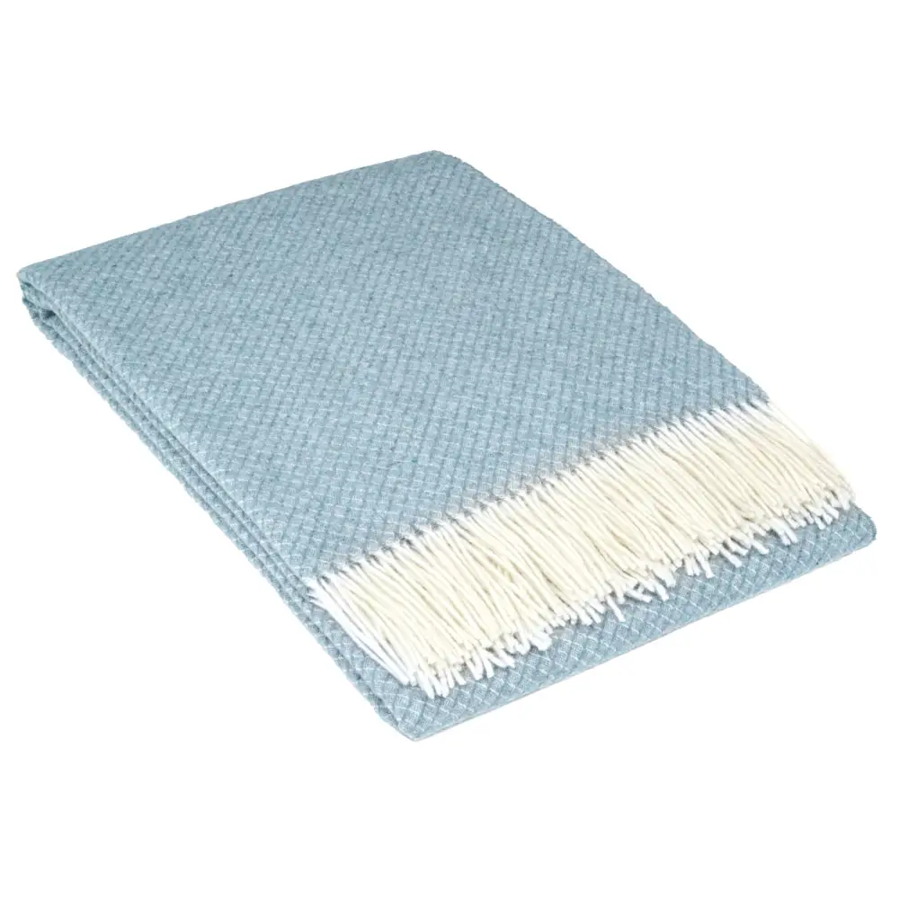 Chiswick Throw - Merino Wool/cashmere - Blue