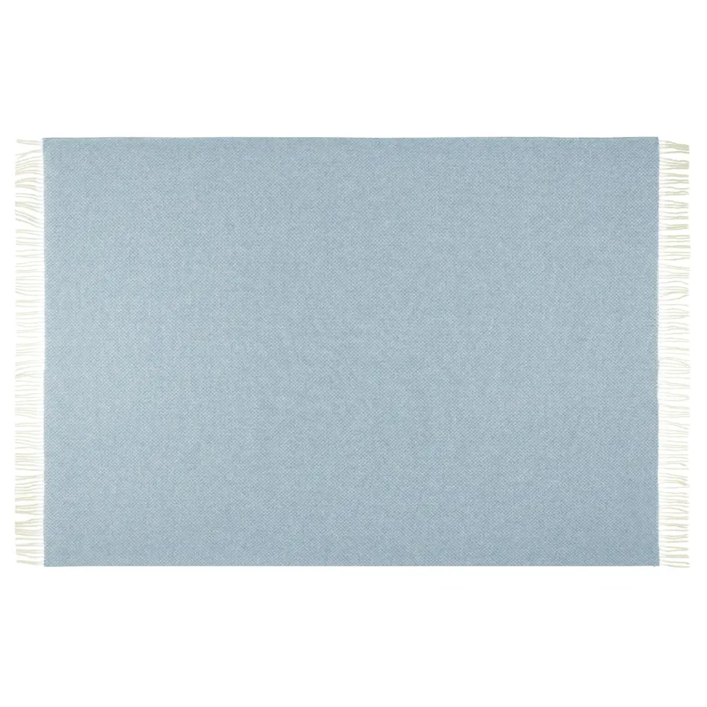 Chiswick Throw - Merino Wool/cashmere - Blue