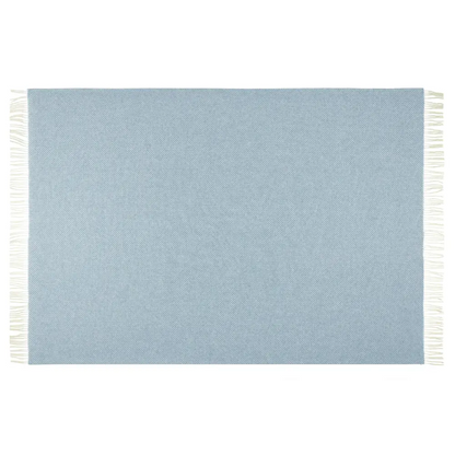 Chiswick Throw - Merino Wool/cashmere - Blue