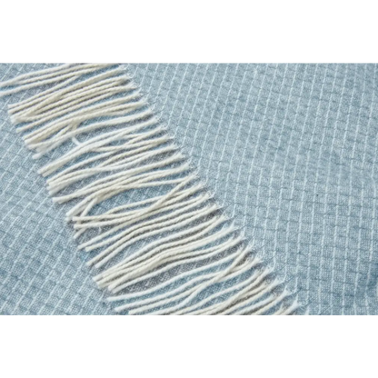 Chiswick Throw - Merino Wool/cashmere - Blue
