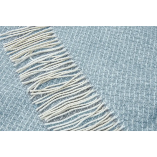Chiswick Throw - Merino Wool/cashmere - Blue