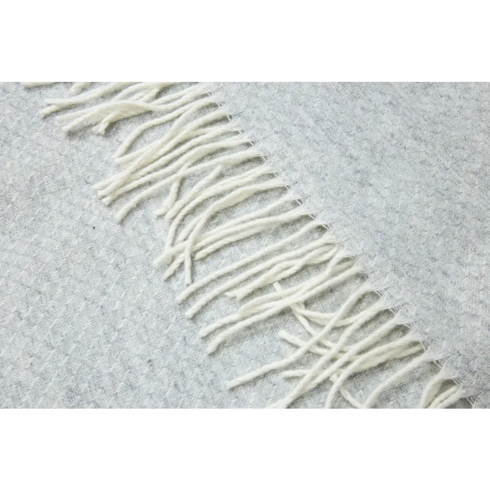 Chiswick Throw - Merino Wool/cashmere - Light Grey