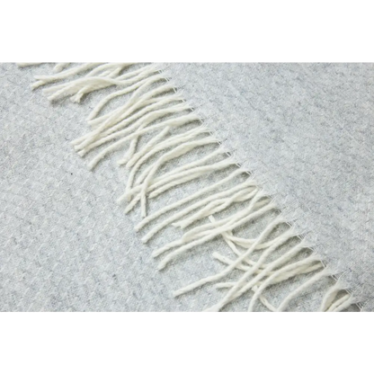 Chiswick Throw - Merino Wool/cashmere - Light Grey
