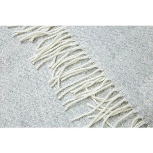 Chiswick Throw - Merino Wool/cashmere - Light Grey
