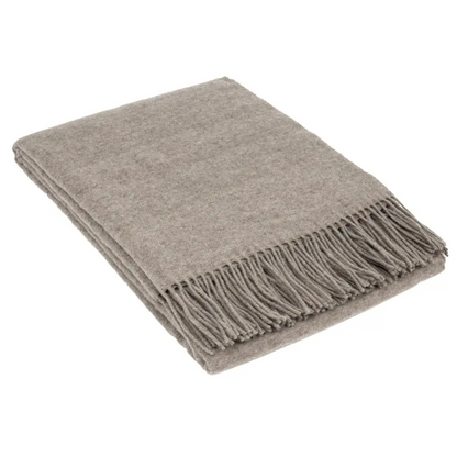 Chiswick Throw - Merino Wool/cashmere - Stone