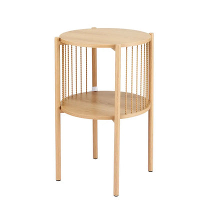 Coffee Table 2-tier Round Wood