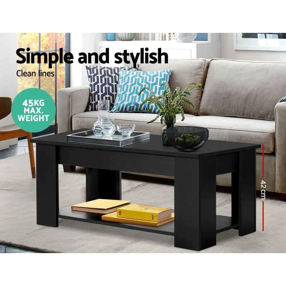 Coffee Table Lift-top Black