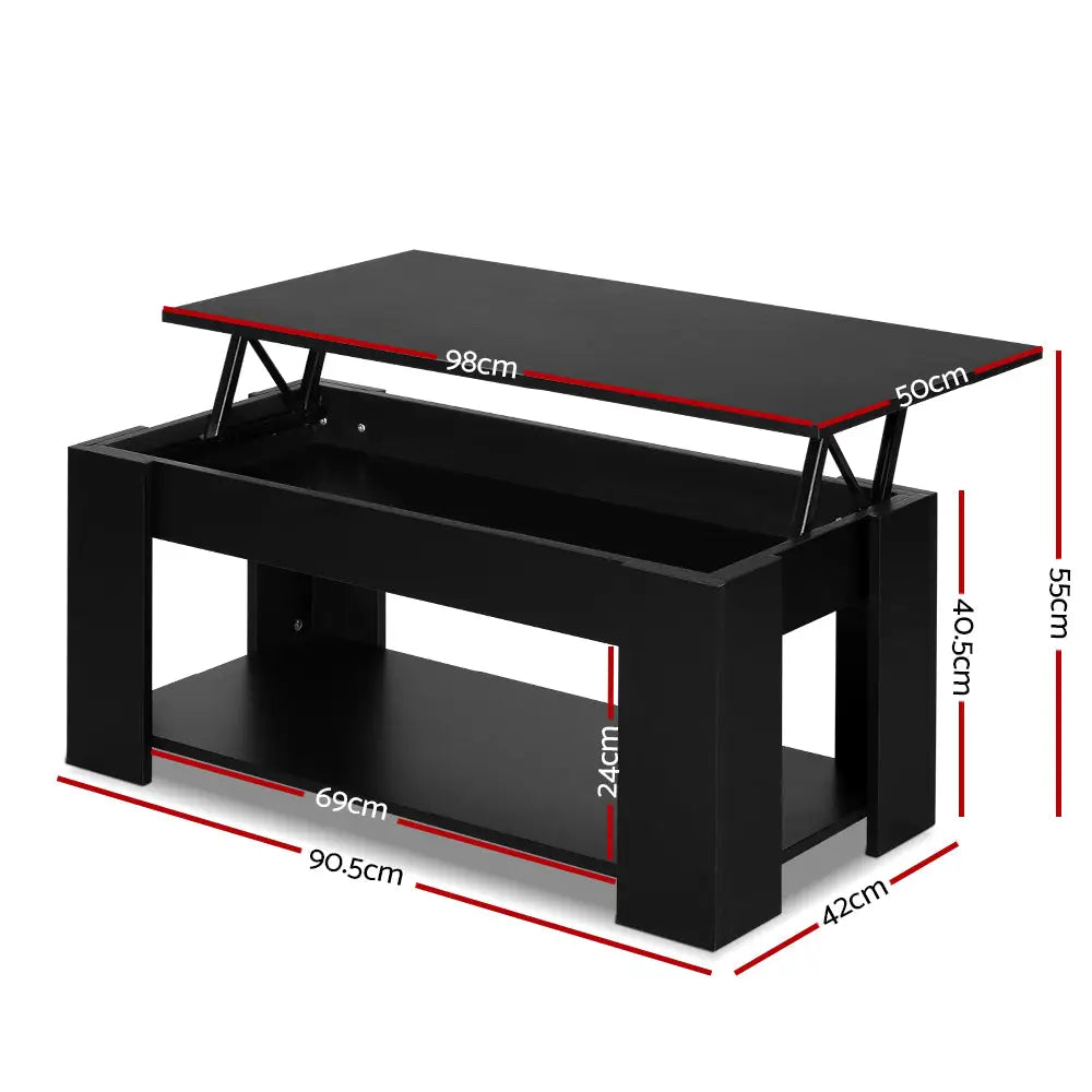 Coffee Table Lift-top Black