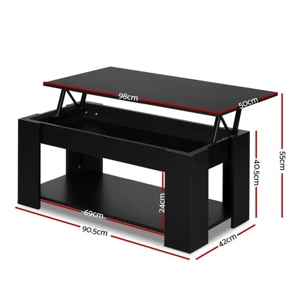 Coffee Table Lift-top Black
