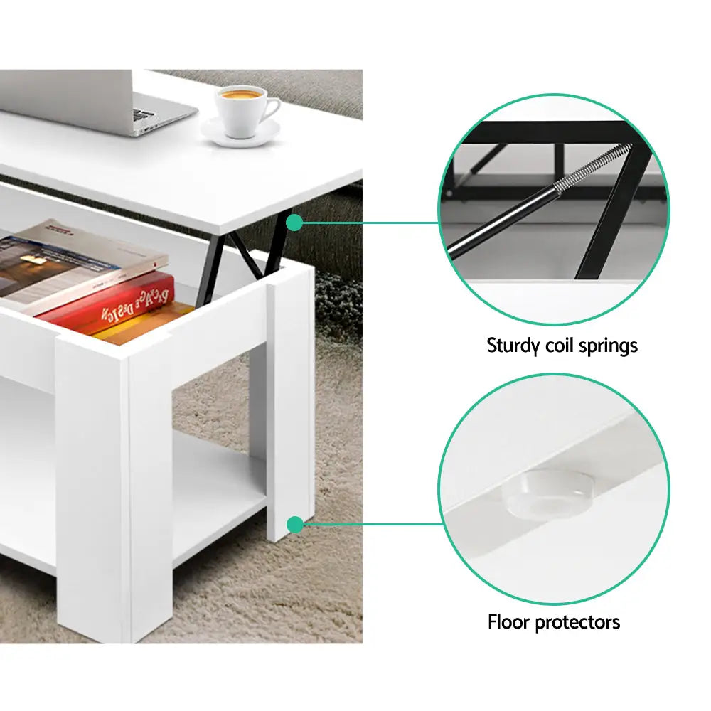 Coffee Table Lift-top White