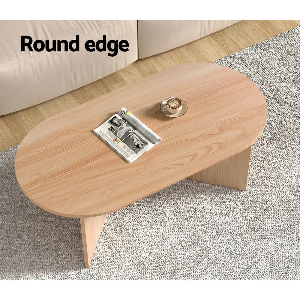 Coffee Table Oval 110cm Pine Alva