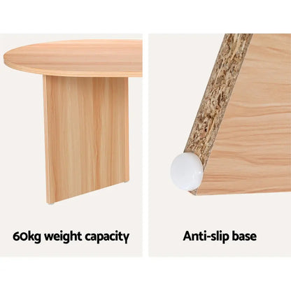 Coffee Table Oval 110cm Pine Alva