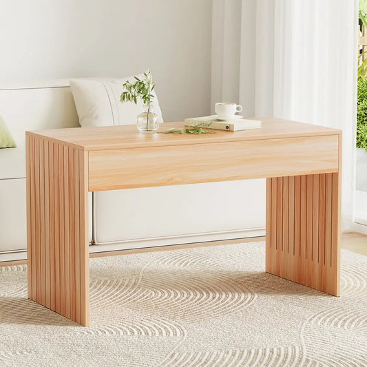 Coffee Table Rectangle Fluted Side 100cm
