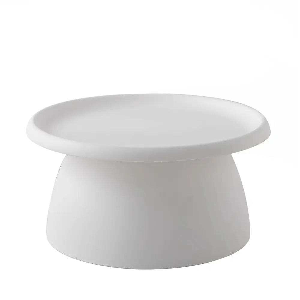 Coffee Table Round 71cm Plastic White