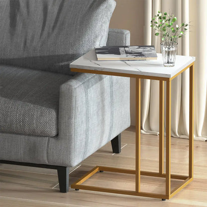 Coffee Table Side Marble Effect Emma