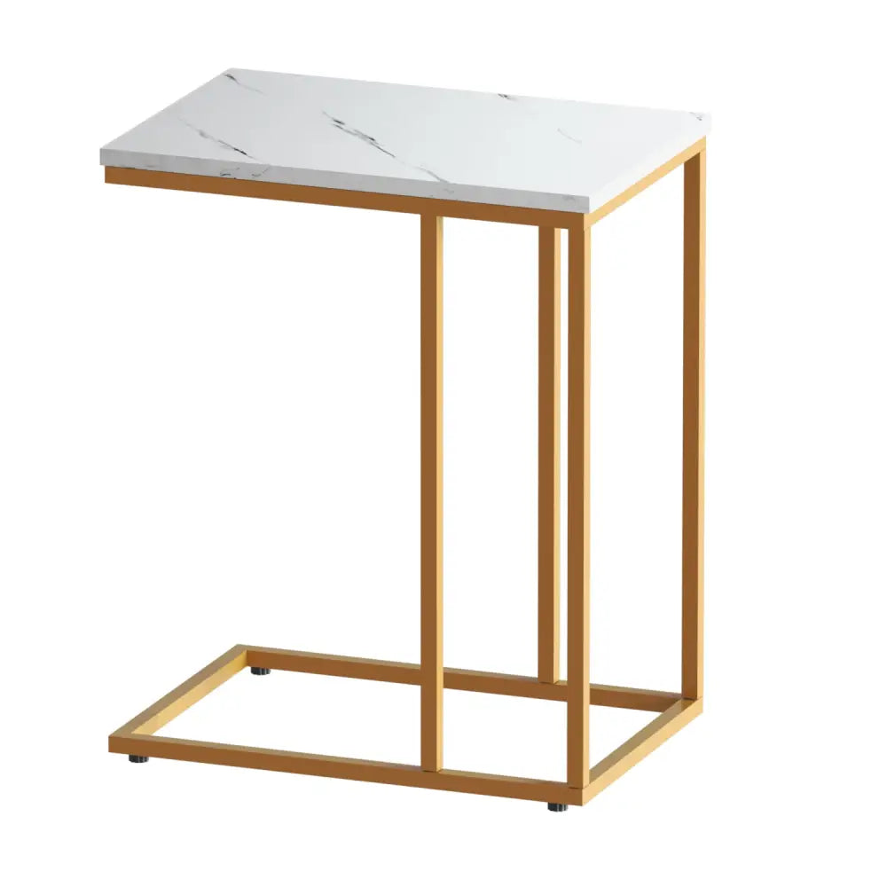 Coffee Table Side Marble Effect Emma