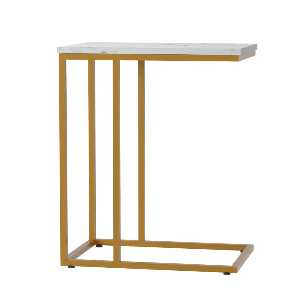 Coffee Table Side Marble Effect Emma