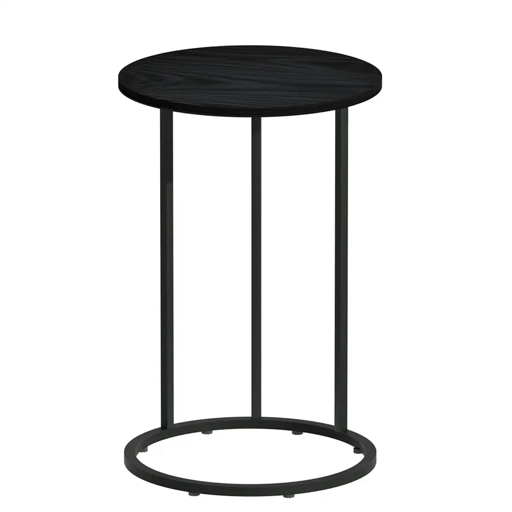 Coffee Table Side Round Black Martha