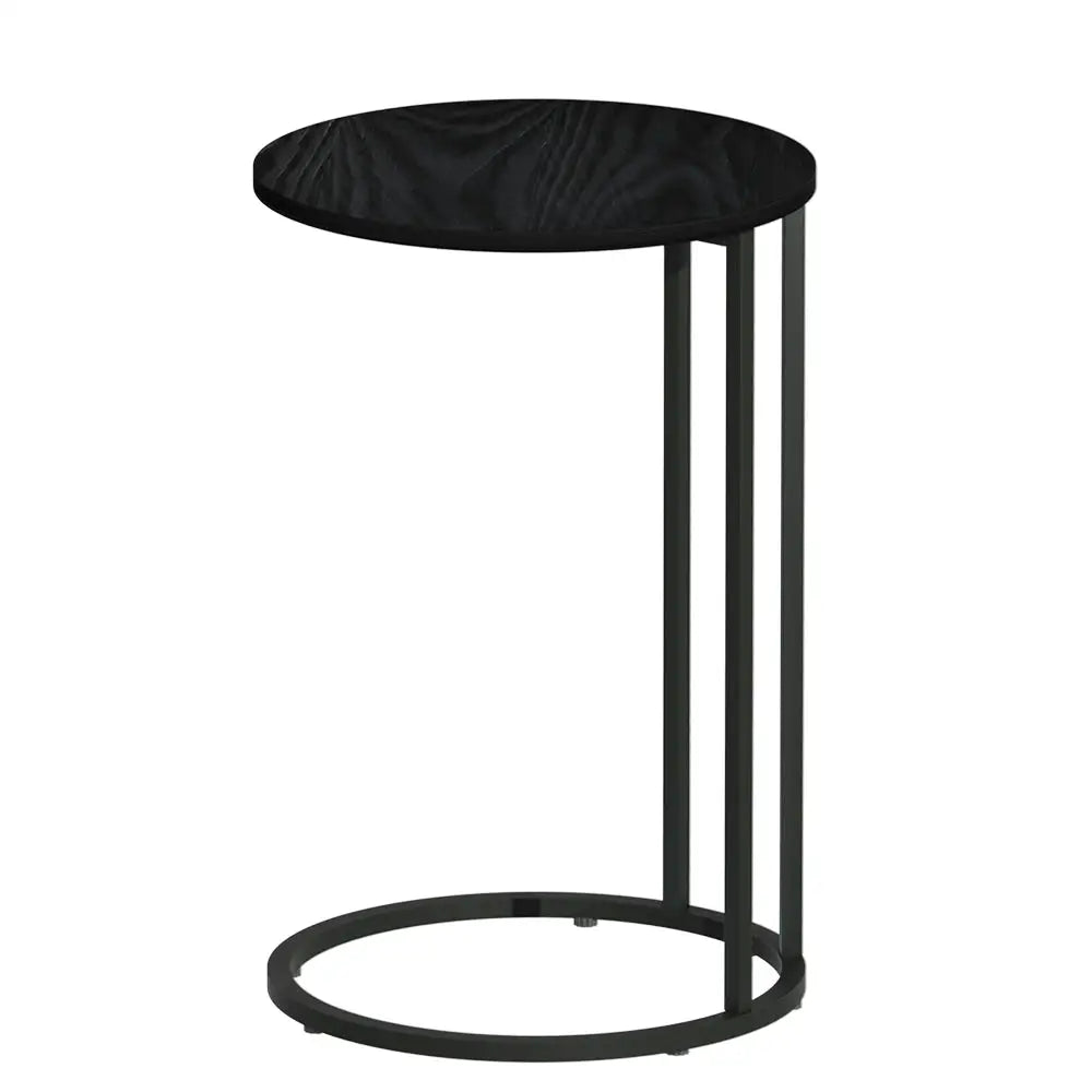 Coffee Table Side Round Black Martha