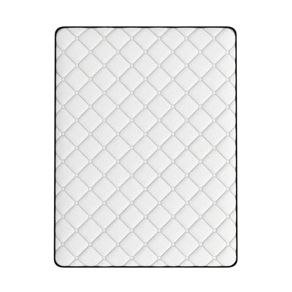 Comforpedic Mattress 5 Zone Medium Support Foam Bonnell Spring 21cm - Queen - White Black