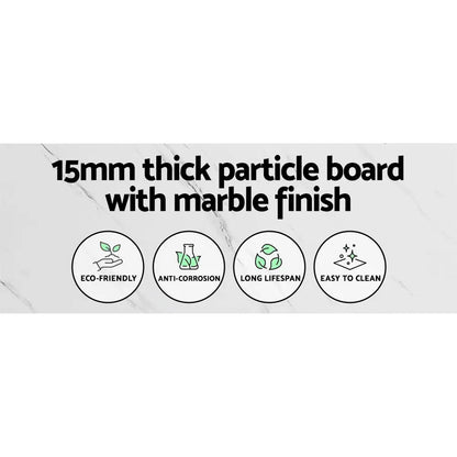 Console Table Marble Effect Frenisha