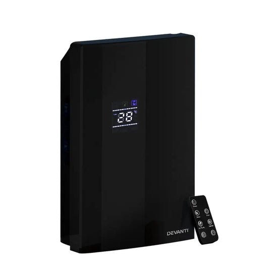 Dehumidifier 2l Air Purifier Black | Black Glossy Devanti Air Purifier