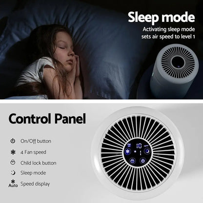 Devanti Air Purifier 3-layer Hepah11 Filter Home Freshener Carbon Pm2.5 Remover