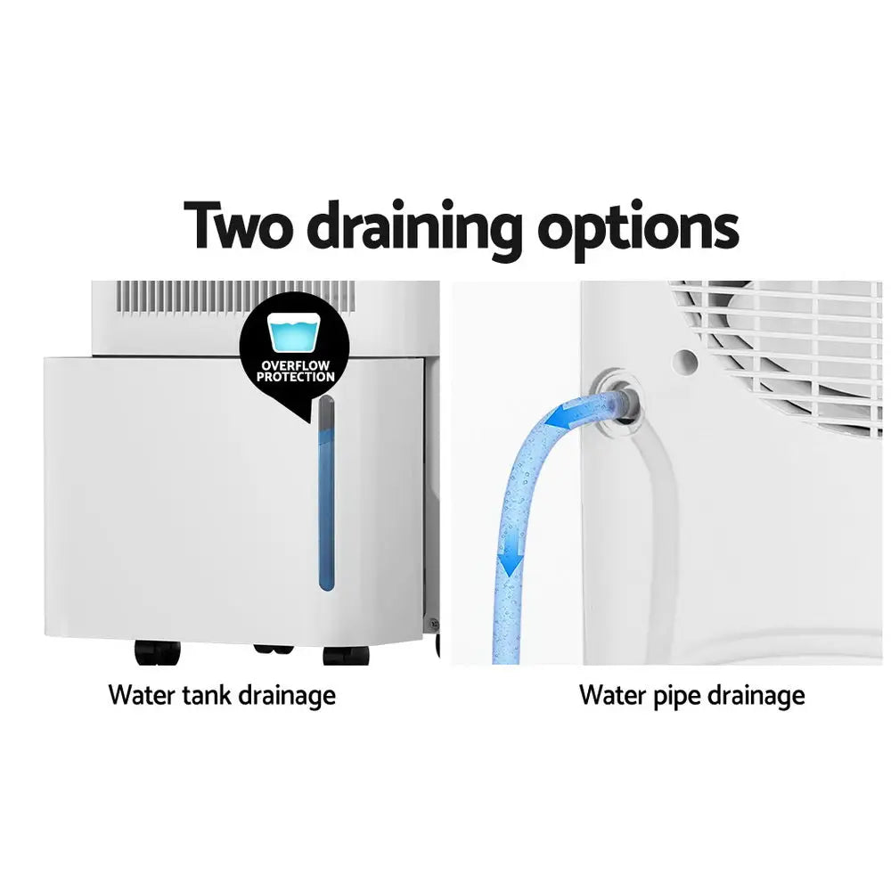 Devanti Dehumidifier 12l Air Purifier White