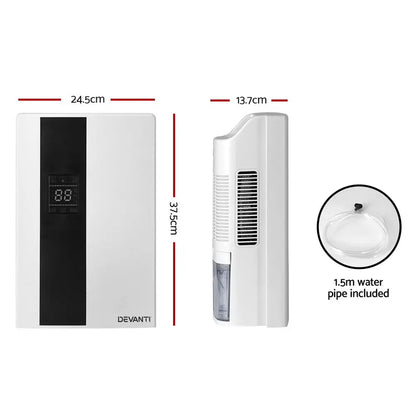 Devanti Dehumidifier 2l Air Purifier White