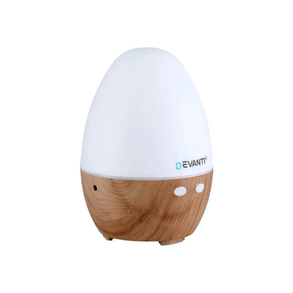 Devanti Ultrasonic Aroma Diffuser Aromatherapy 130ml Led Lights Iron Humidifier Forest