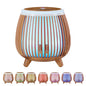 Devanti Ultrasonic Aroma Diffuser Aromatherapy 140ml Led Lights Iron Humidifier Forest Deep Wood